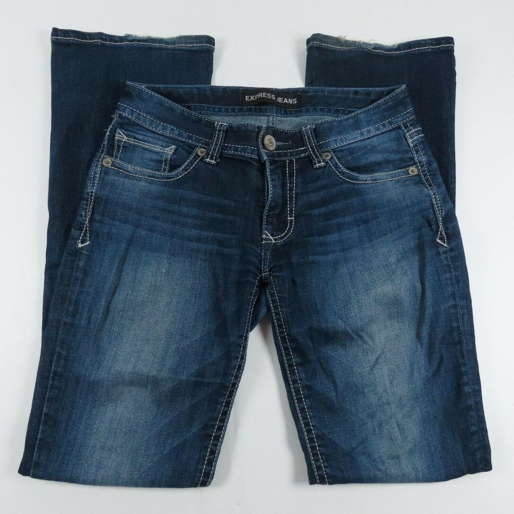 Express Womens Jeans Size 4R Stella Low Rise Boot